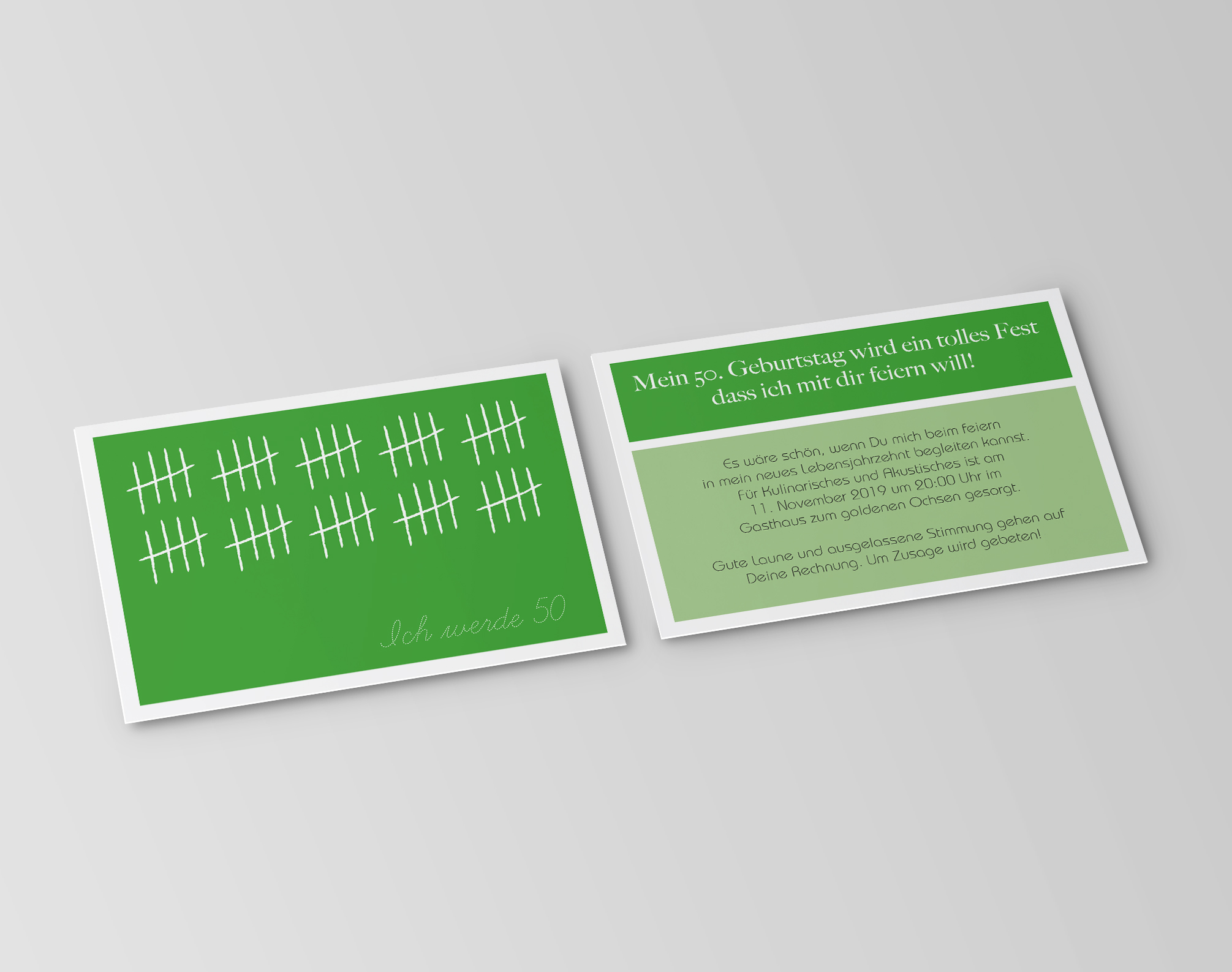 Einladungskarten 50 Geburtstag Strichliste 50 Geburtstag Einladung Runder Geburtstag Geburtstag Wirmachendeinekarte