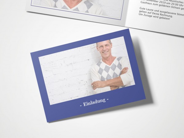 Einladungskarten 50. Geburtstag Elegant