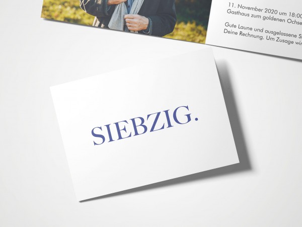 Einladungskarten 70. Geburtstag Vierzig