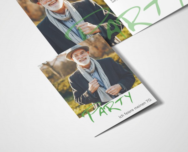 Einladungskarten 70. Geburtstag Party