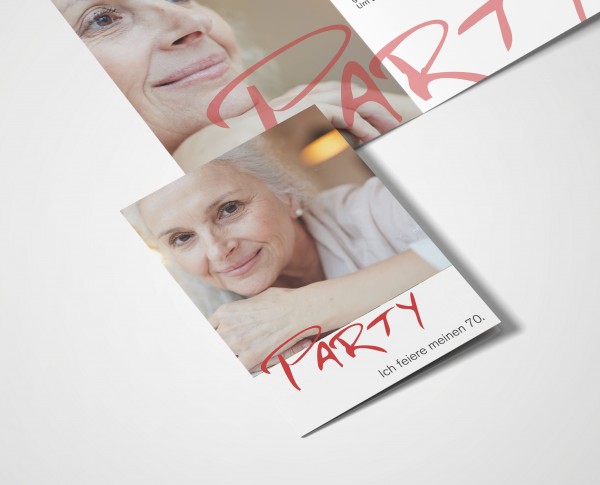 Einladungskarten 70. Geburtstag Party