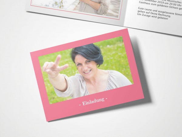 Einladungskarten 50. Geburtstag Elegant