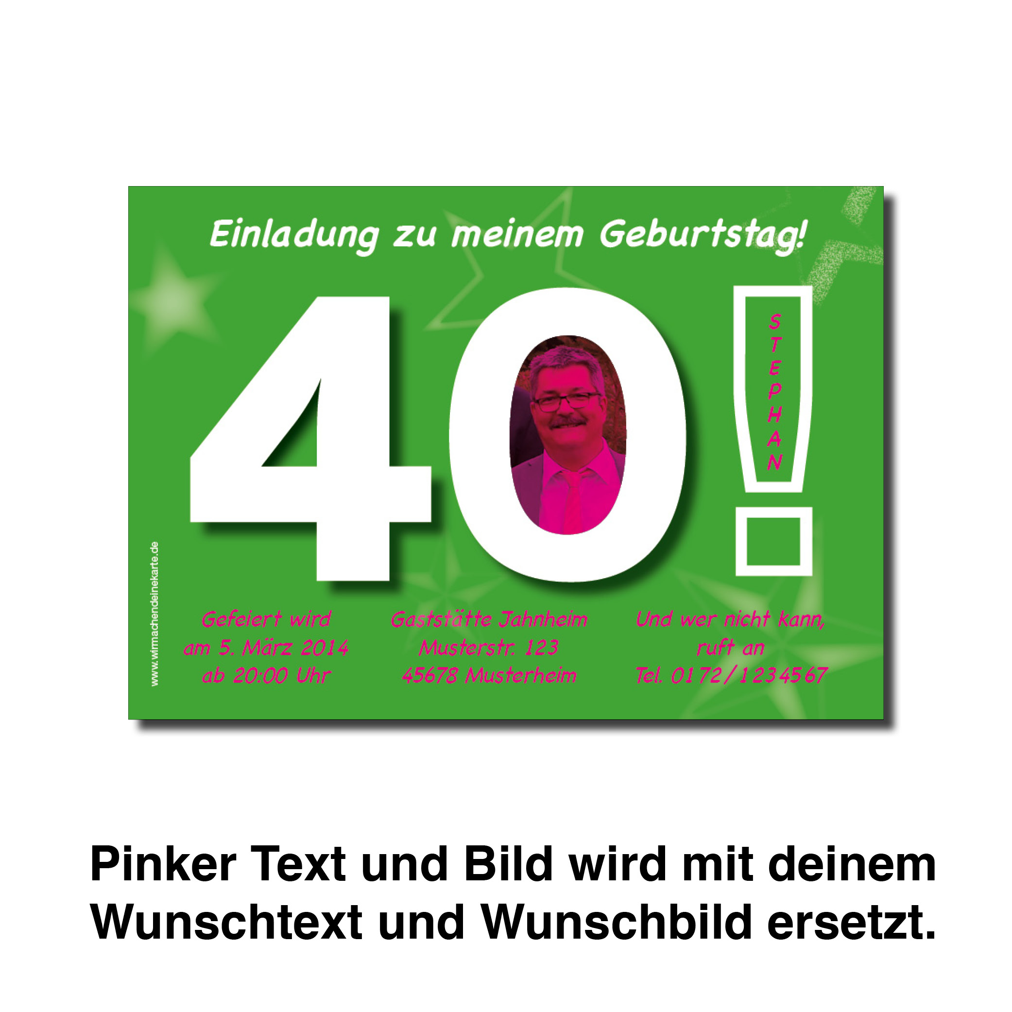 Geburtstag Einladungskarten 40 Geburtstag Grosse 40 Grun 40 Geburtstag Einladung Runder Geburtstag Geburtstag Wirmachendeinekarte