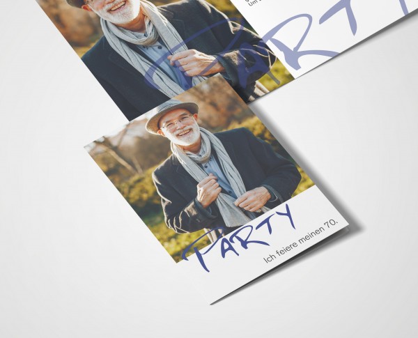 Einladungskarten 70. Geburtstag Party