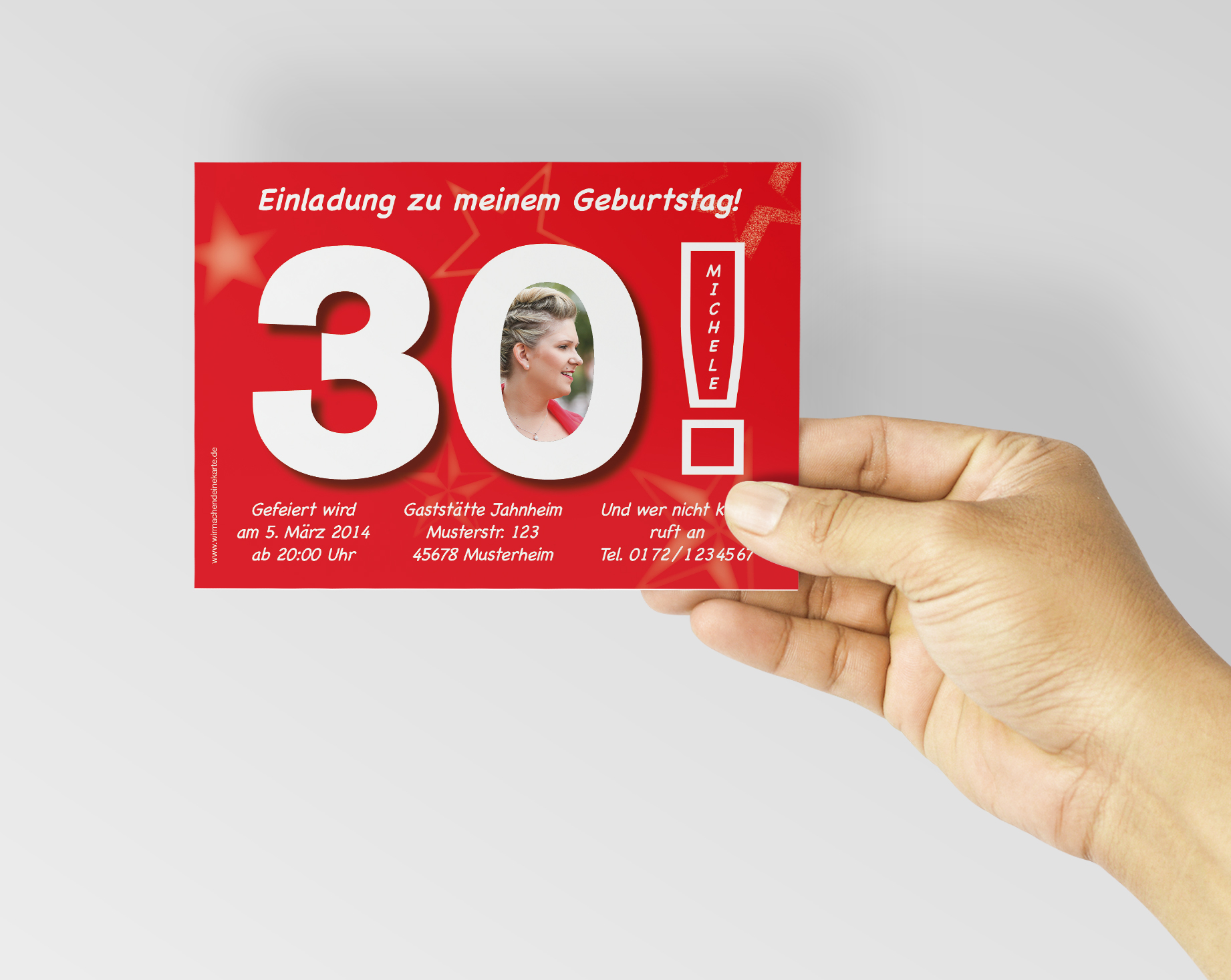 Geburtstag Einladungskarten 30 Geburtstag Grosse 30 Rot 30 Geburtstag Einladung Runder Geburtstag Geburtstag Wirmachendeinekarte