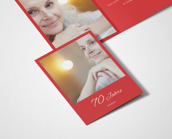 Einladungskarten 70. Geburtstag Klassik