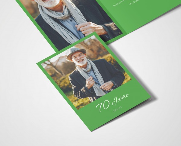 Einladungskarten 70. Geburtstag Klassik