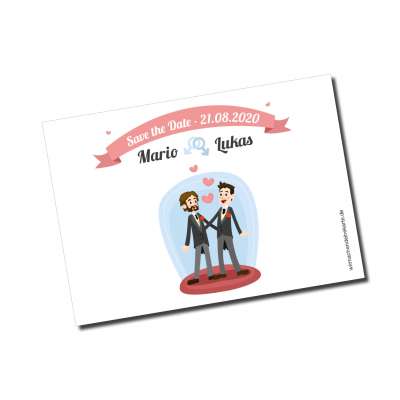 Hochzeitskarte 'You Weirdos Were Made For Each Other' – A5, Matt, Mit Umschlag