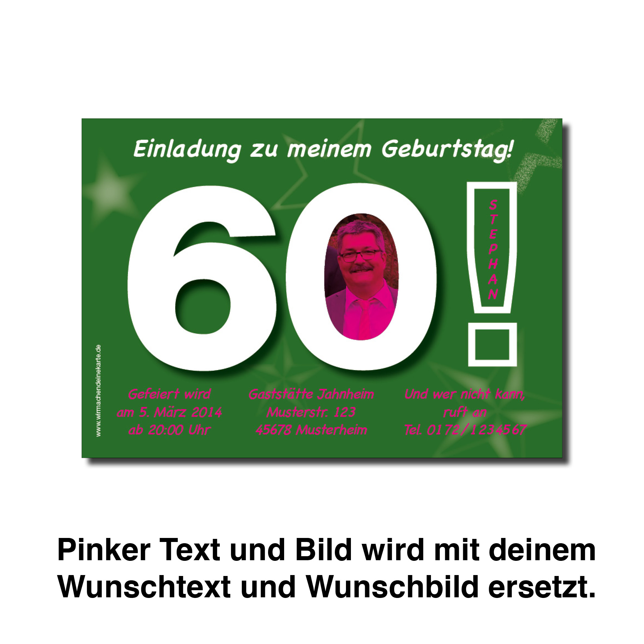 Geburtstag Einladungskarten 60 Geburtstag Grosse 60 Grun 60 Geburtstag Einladung Runder Geburtstag Geburtstag Wirmachendeinekarte