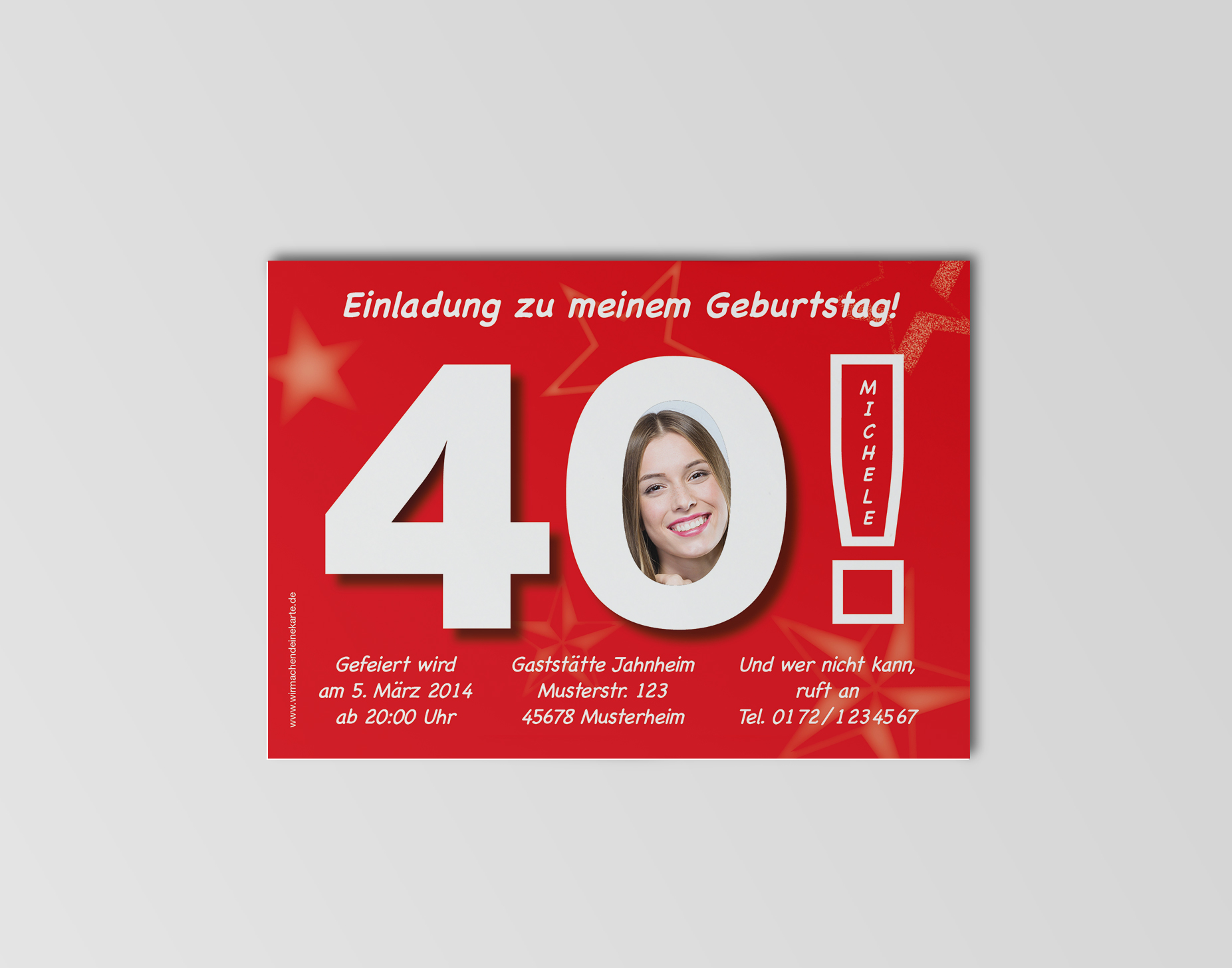 Geburtstag Einladungskarten 40 Geburtstag Grosse 40 Rot 40 Geburtstag Einladung Runder Geburtstag Geburtstag Wirmachendeinekarte