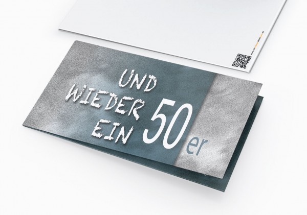 Geburtstag Einladungskarten - 50. Geburtstag und wieder ein 50er Blau