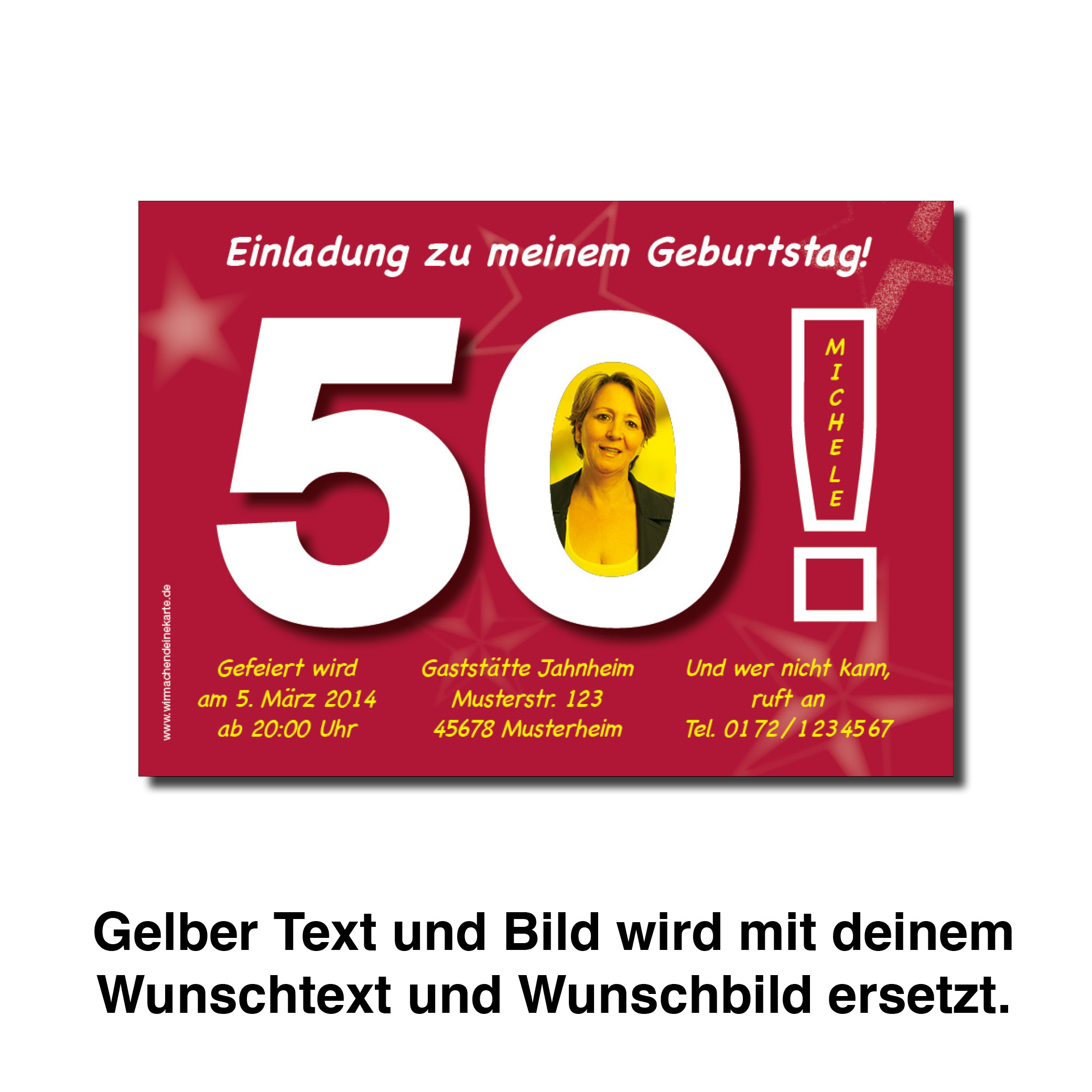 Geburtstag Einladungskarten 50 Geburtstag Grosse 50 Pink 50 Geburtstag Einladung Runder Geburtstag Geburtstag Wirmachendeinekarte