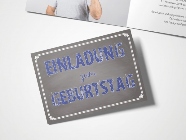 Einladungskarten 50. Geburtstag Schild