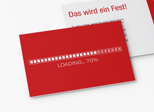 Einladungskarten 70. Geburtstag Loading