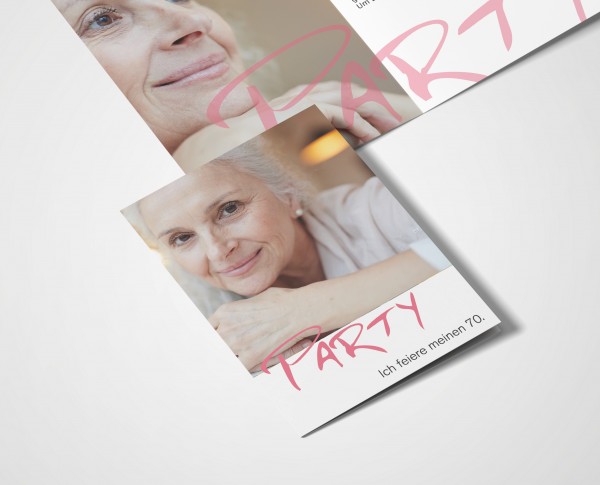 Einladungskarten 70. Geburtstag Party